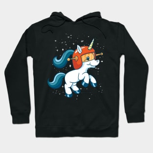 Space unicorn gift idea Hoodie